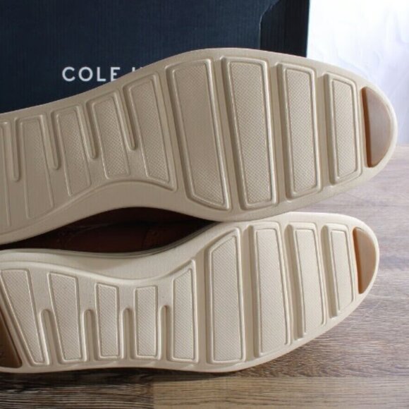 COLE HANN Men's Grand Shortwing Oxford Shoes Brown Woodbury Leather US 11.5 NWT - Picture 5 of 9